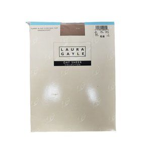 Laura Gayle Day‎ Sheer Collection Tummy Hip Control Top Sandalfoot Large Palm